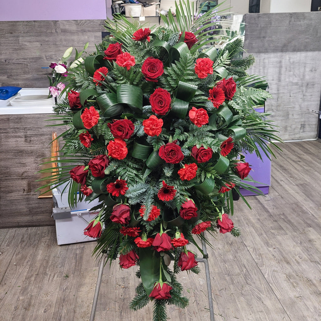 Wieniec "Klasyczny" Róża i Gożdziki